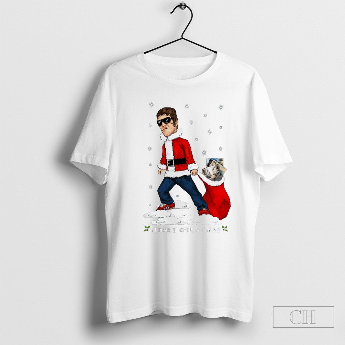 Liam Gallagher Santa Merry Christmas Shirts Unisex