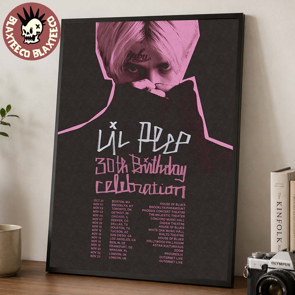 Lil Peep 30th Birthday Celebration 2026 Tour Schedule Dates Home Decor Poster Canvas