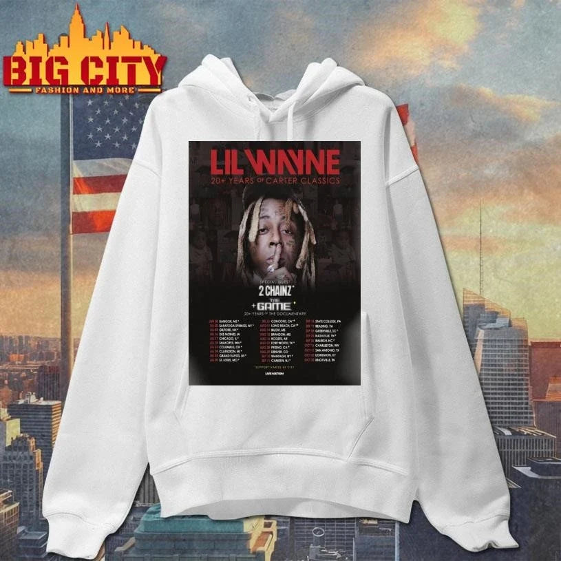 Lil Wayne 20 Years Of Carter Classics North America 2026 Schedule Venue Dates Poster Shirt