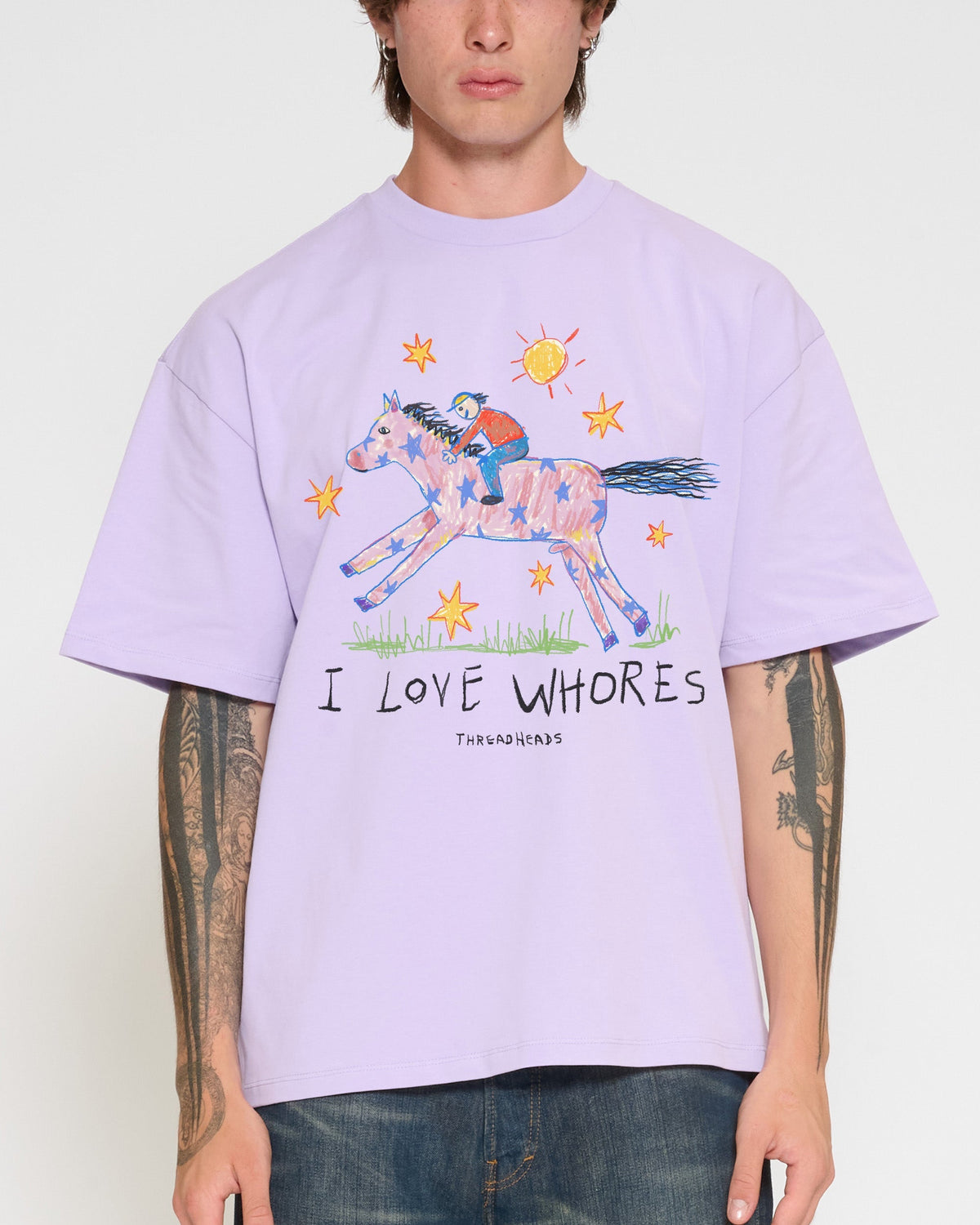 I Love Whores Oversized Tee Unisex