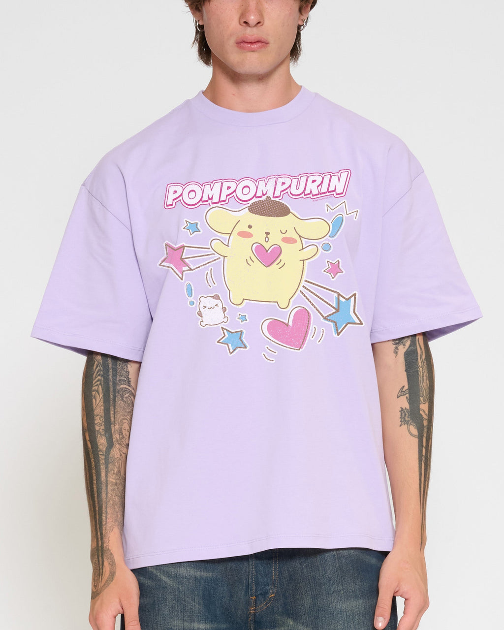 Pompompurin Hearts Oversized Tee Unisex