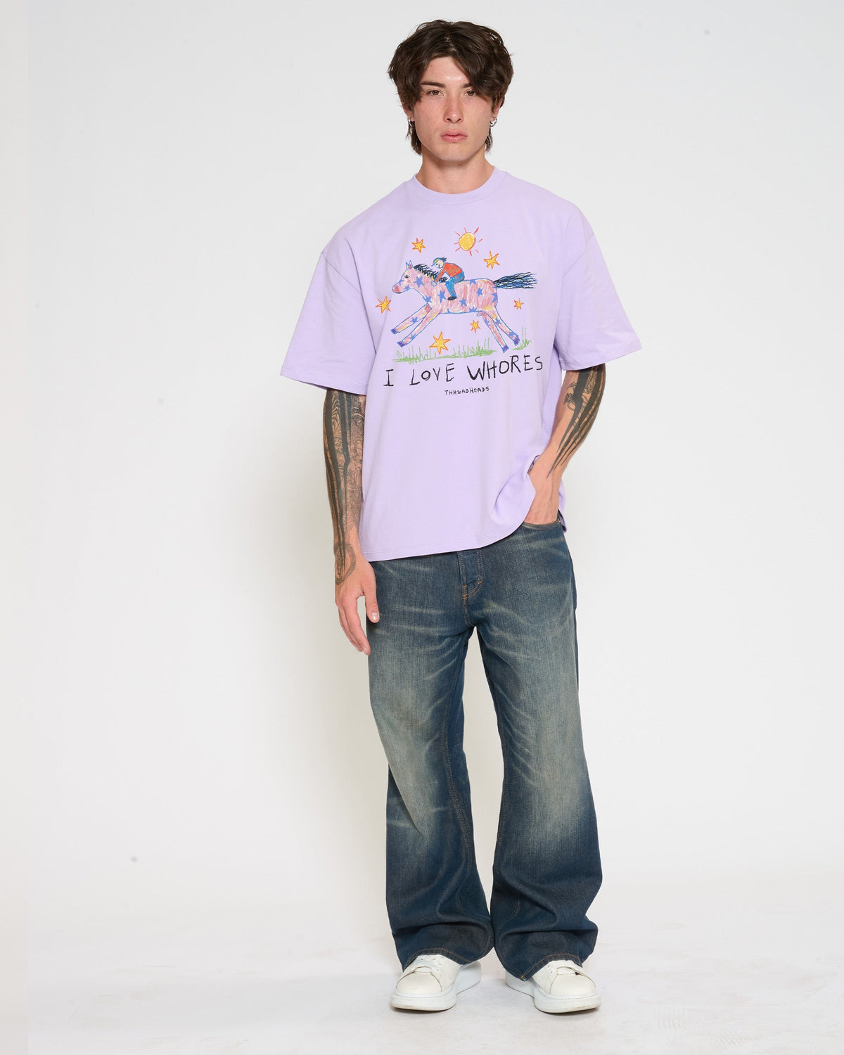 I Love Whores Oversized Tee Unisex