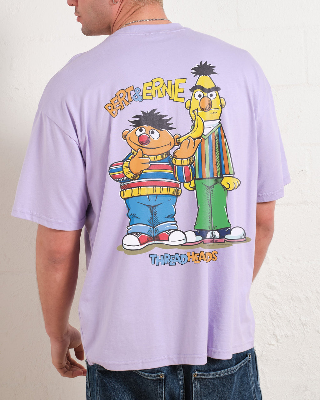 Bert And Ernie Driving Me Bananas Oversized Tee Unisex