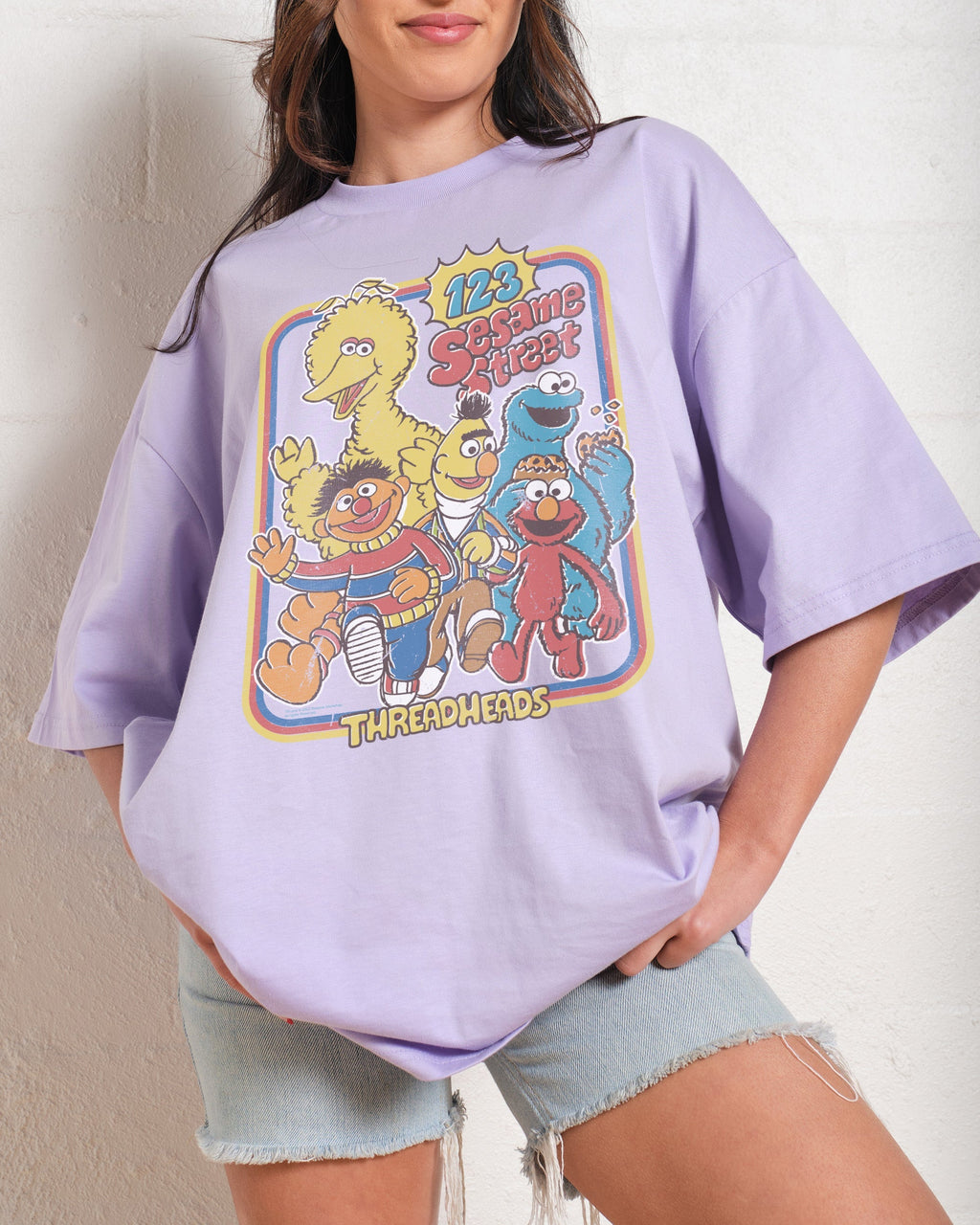 123 Sesame St Oversized Tee Unisex