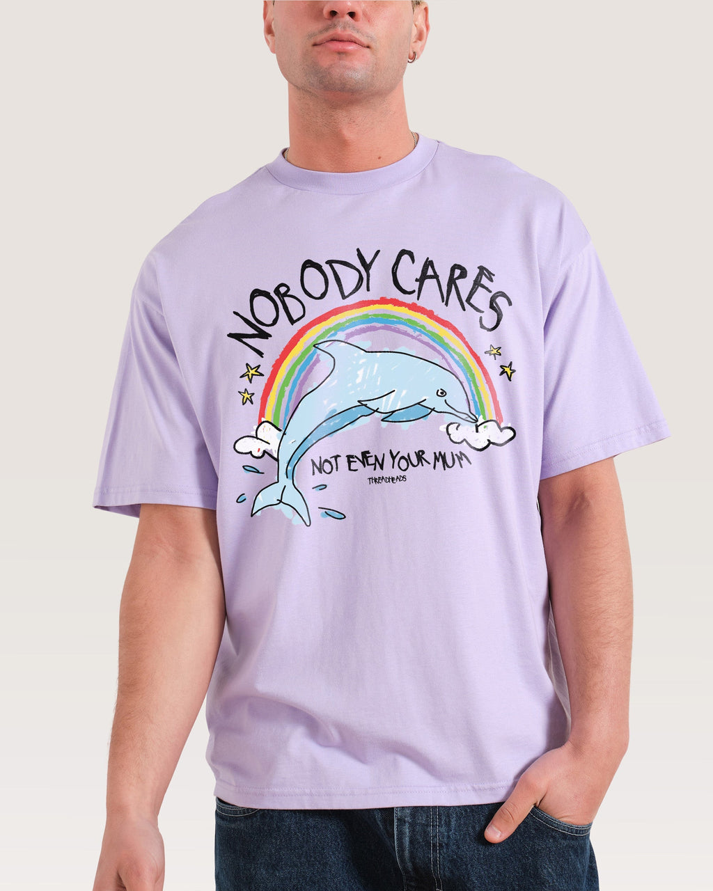 Nobody Cares Oversized Tee Unisex