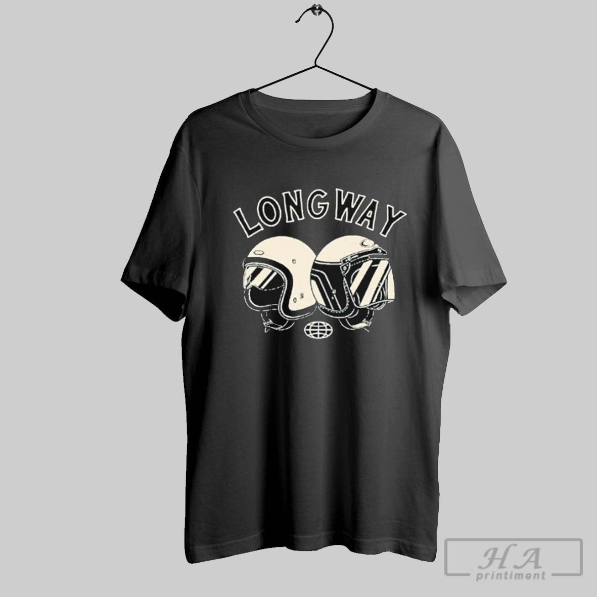 Long Way Helmet T Shirts Unisex