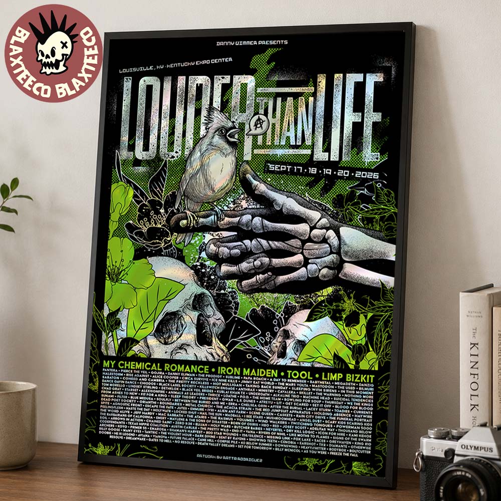 Louder Than Life 2026 Festival Louisville KY At Kentucky Expo Center From September 17 To 20 2026 Bird In The Hand Vault Poster Canvas