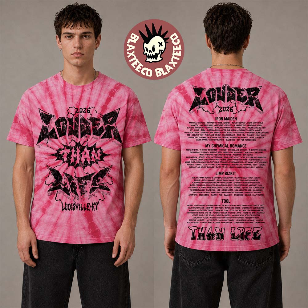 Louder Than Life 2026 Festival Merch Louisville KY At Kentucky Expo Center From September 17 To 20 2026 Banger Pink Tie Dye T-Shirt