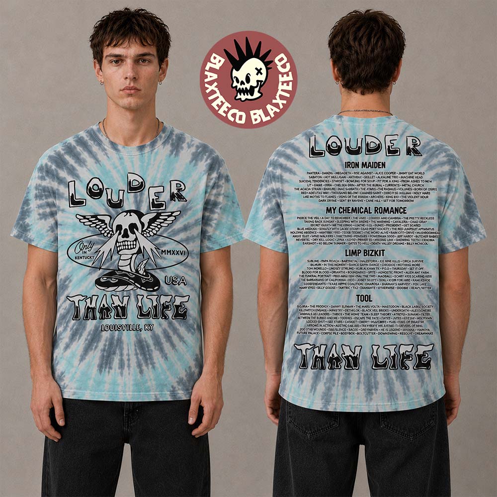 Louder Than Life 2026 Festival Merch Louisville KY At Kentucky Expo Center From September 17 To 20 2026 Snake Eyes Tie Dye T-Shirt