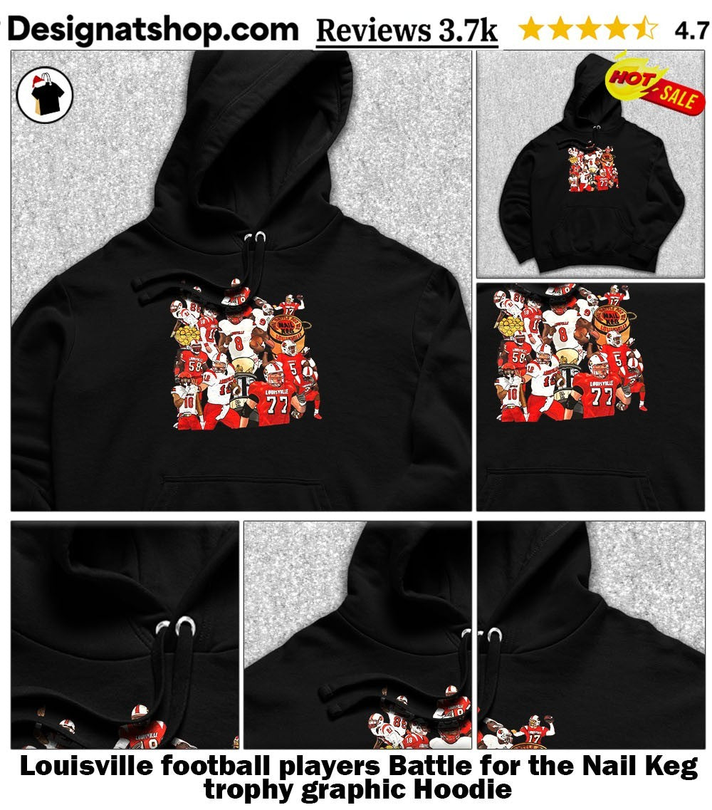 Louisville football players Battle for the Nail Keg trophy graphic shirt