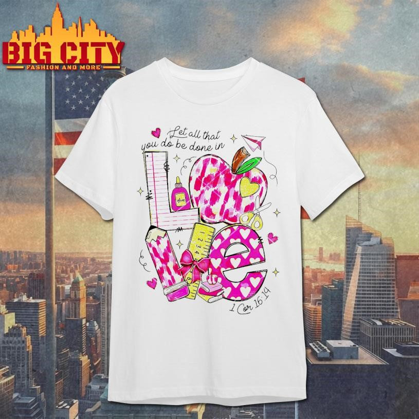 Love Teacher Valentine’s Day Shirt Unisex