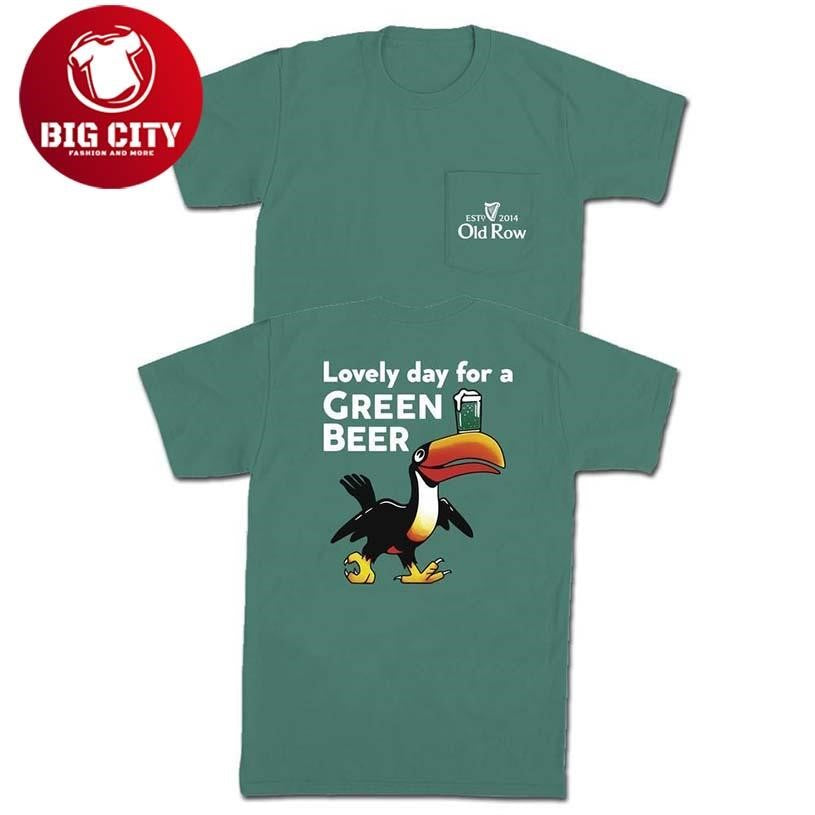 Lovely Day For A Green Beer Old Row Two Sided Shirt Unisex