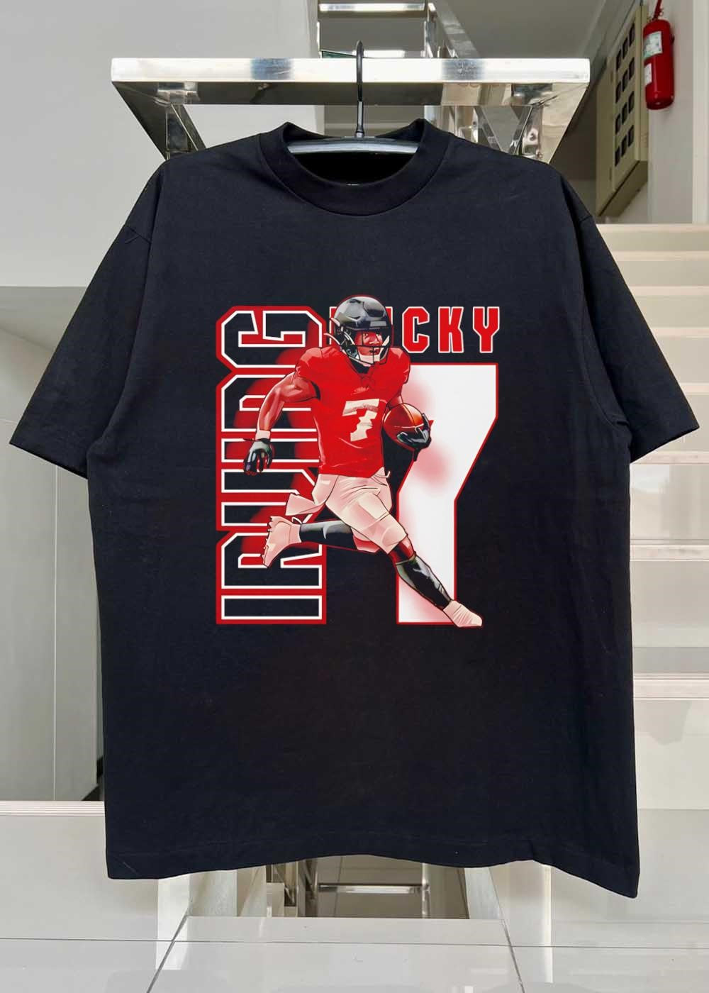 Lucky 7 Running Back Football Player Athletic Sport Performance shirt