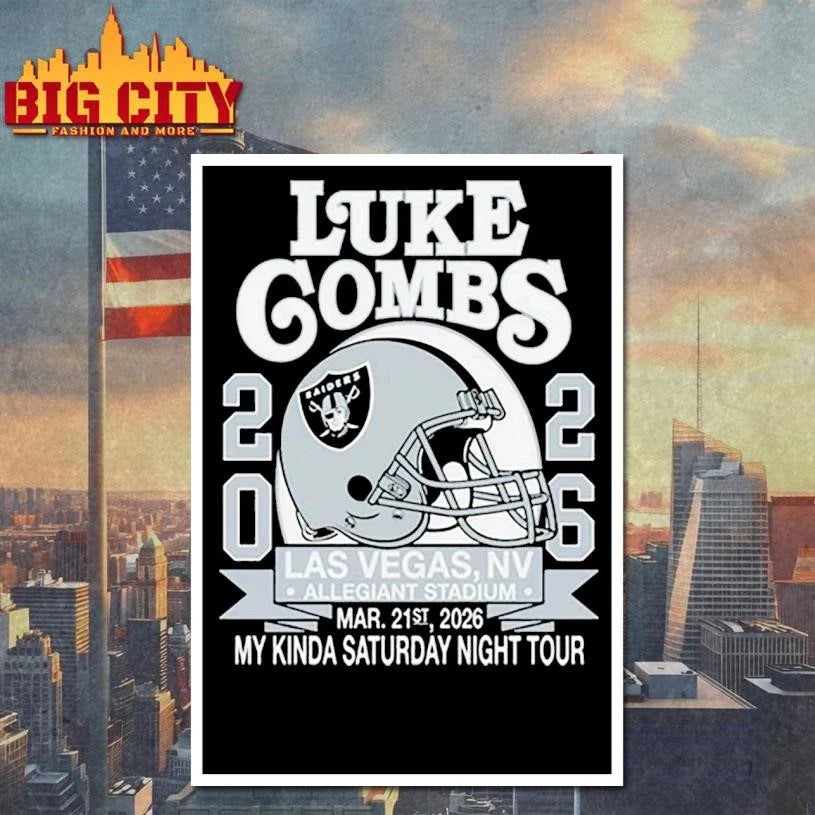 Luke Combs Exclusive Raiders Event Helmet Shirt Unisex