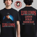 Luke Combs My Kinda Saturday Night Tour UK And EU Merch Pop Up London Dublin And Edinburgh Portrait T-Shirt