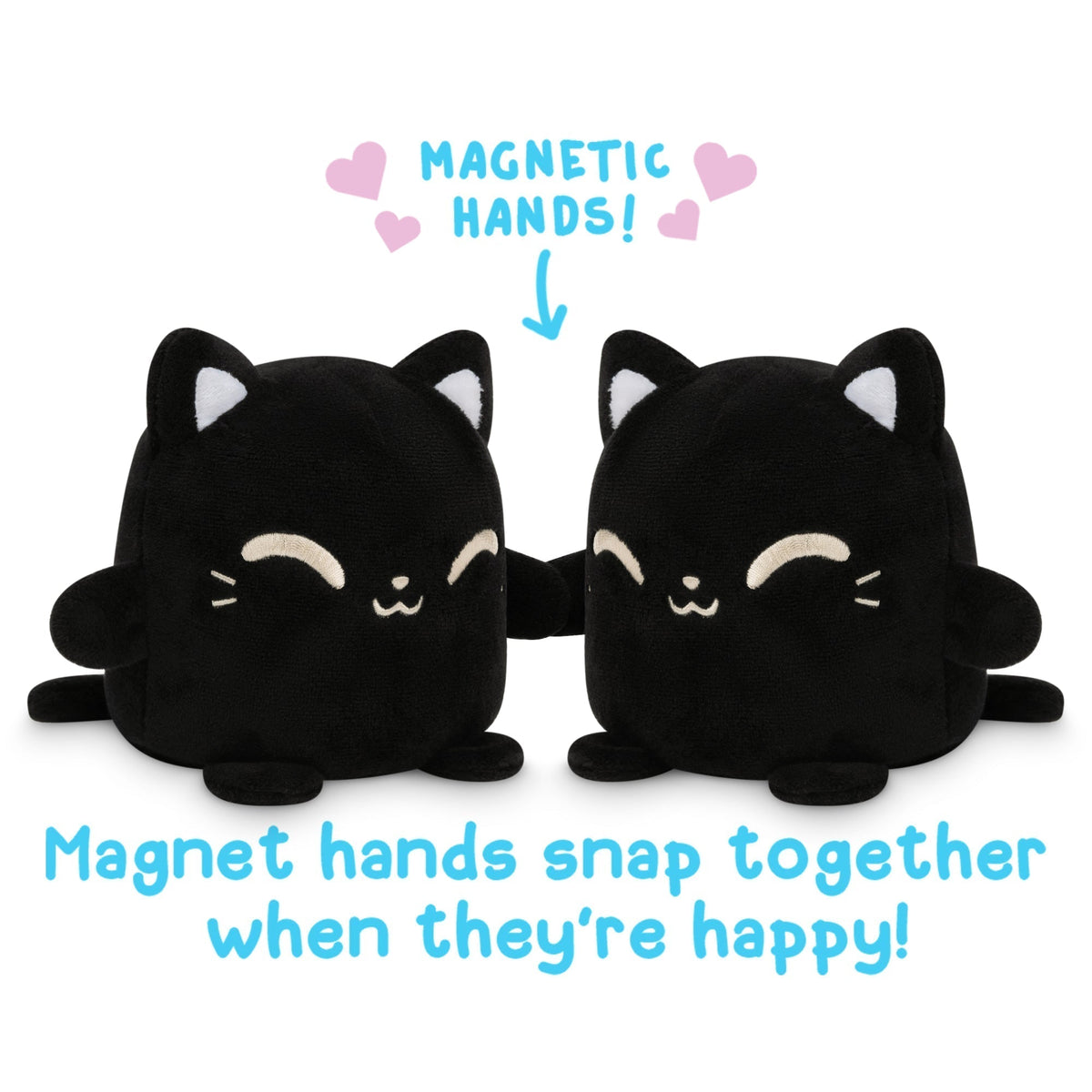 TeeTurtle Reversible Cat Plushmate (Black) Unisex