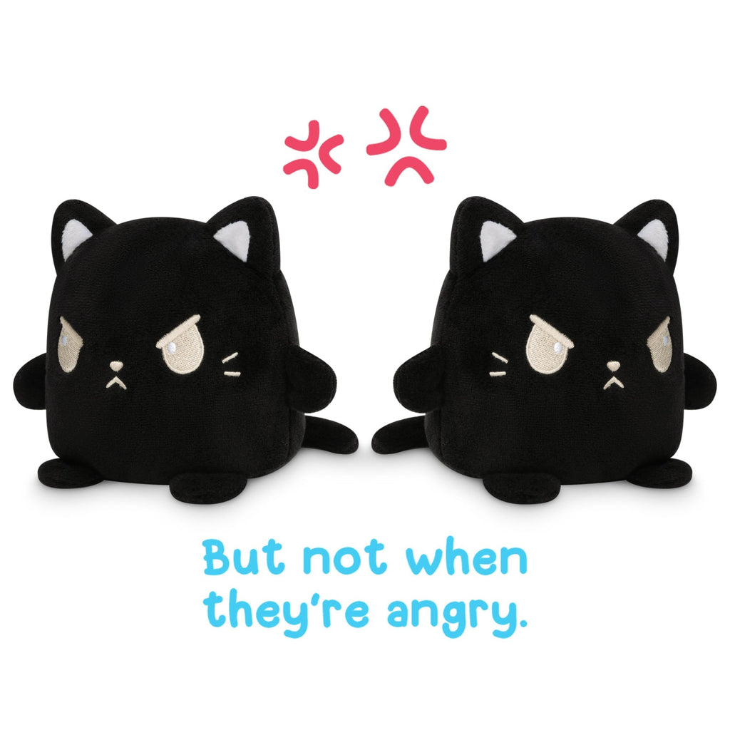 TeeTurtle Reversible Cat Plushmate (Black) Unisex