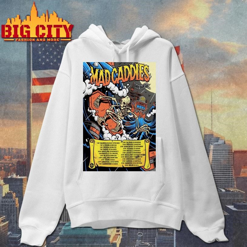 Mad Caddies European 2026 Tour Poster Shirt Unisex