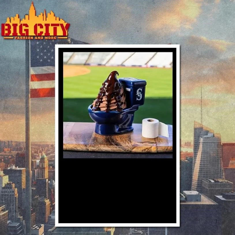Mariners Big Dumper Sundae Chocolate Ice Cream Toilet Picture Shirt Unisex
