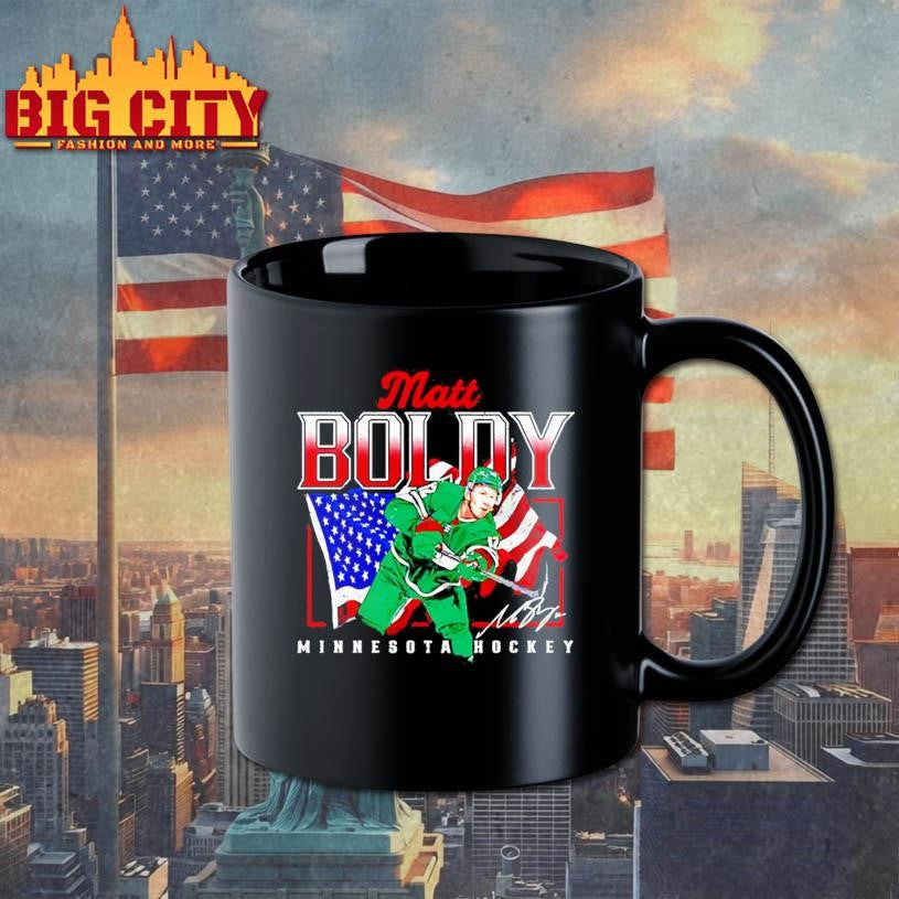 Matt Boldy Minnesota Wild USA flag graphic Shirt Unisex