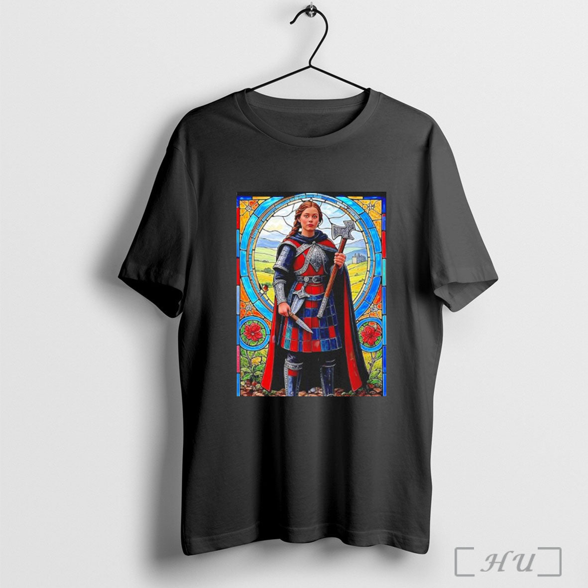 Mayah Sommers The Warrior Maiden In Stained Glass T Shirt Unisex