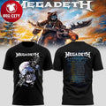 Megadeth Tour 2026 Special Edition Two Sided Shirt Unisex