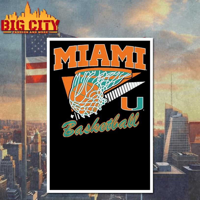 Miami Basketball Retro Swish Shirt Unisex