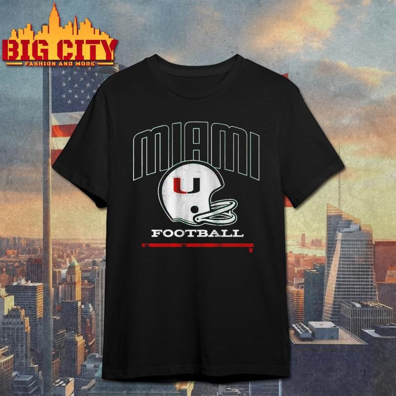 Miami Football Vintage Helmet Shirt Unisex