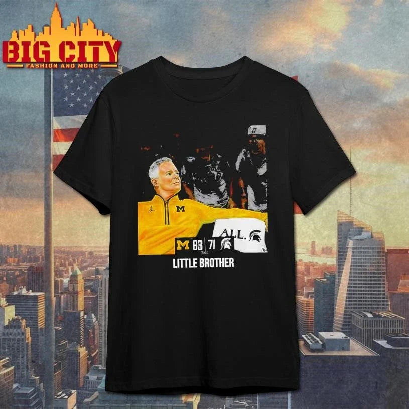 Michigan 83 Michigan State 71 Dusty May Little Brother Graphic Shirt Unisex