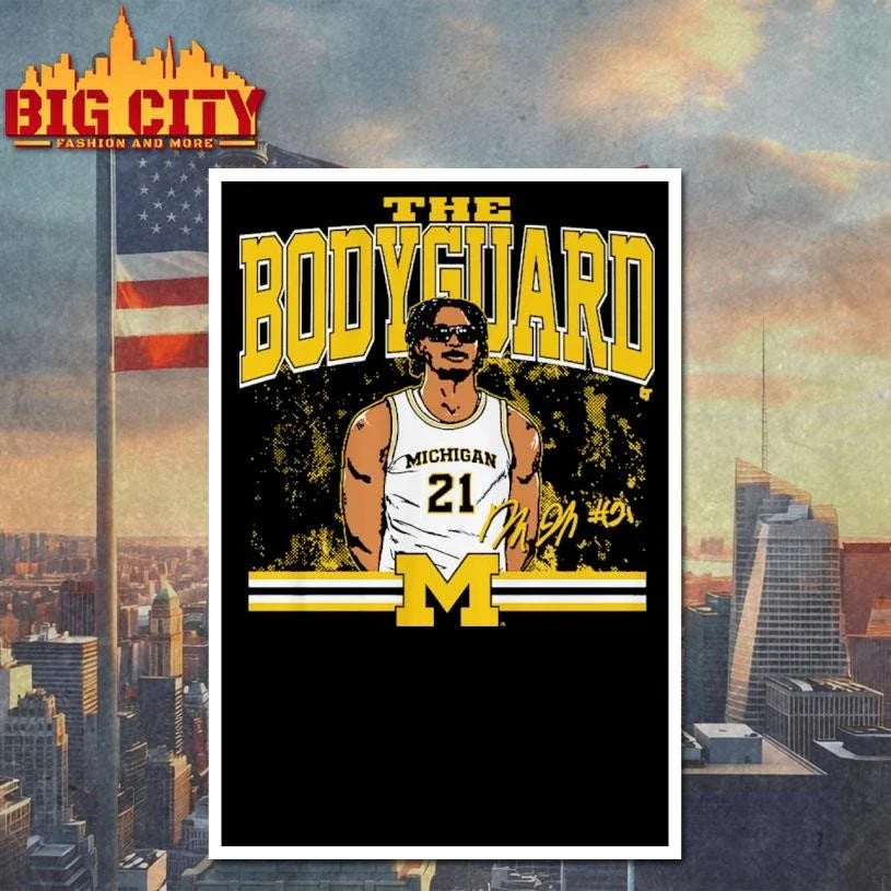 Michigan Basketball Morez Johnson Jr. The Bodyguard Signature Shirt Unisex