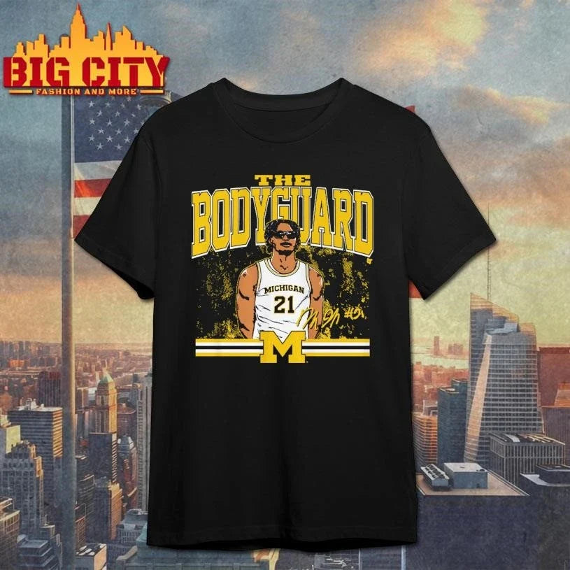 Michigan Basketball Morez Johnson Jr. The Bodyguard Signature Shirt Unisex