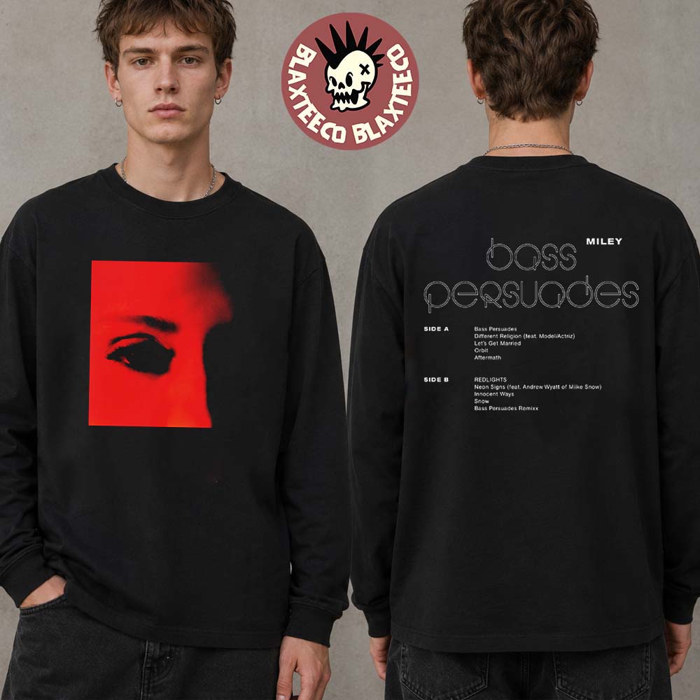 Miley Cyrus Bass Persuades Album Merch Long Sleeve Tee