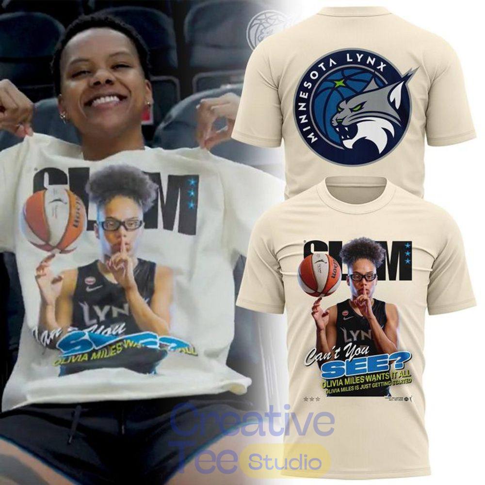 Minnesota Lynx Unisex Cream Olivia Miles Slam T-Shirt