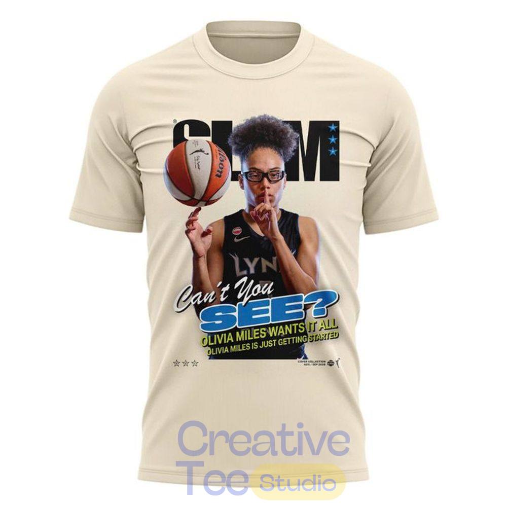 Minnesota Lynx Unisex Cream Olivia Miles Slam T-Shirt