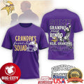 Minnesota Vikings Football Grandpa Some Grandpas Play Bingo Two Sided Shirt Unisex