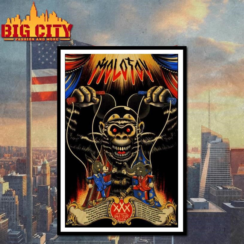 Molotov USA 2026 Tour Poster Shirt Unisex