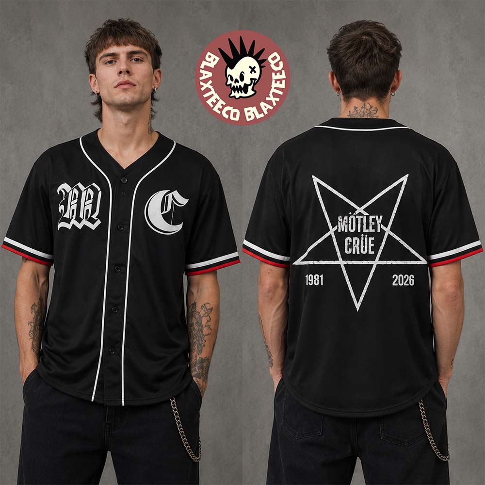 Motley Crue The Return Of Carnival Of Sins 2026 Tour North America Merch Baseball Jersey