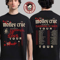 Motley Crue The Return Of Carnival Of Sins Tour 2026 Merch Bloody Dates Back T-Shirt