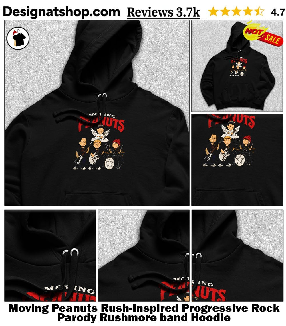 Moving Peanuts Rush-Inspired Progressive Rock Parody Rushmore band shirt