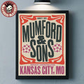 Mumford And Sons Kansas City MO 2026 Event Poster At Morton Amphitheater On August 2 2026 Home Decor Poster Canvas
