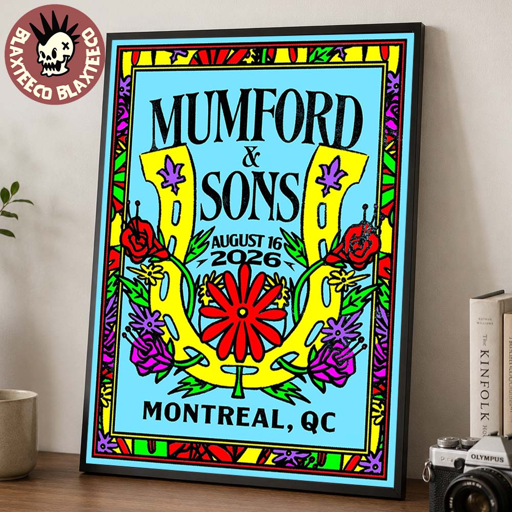 Mumford And Sons Montreal QC 2026 Event Poster Live At Lasso Festival On August 16 2026 Home Decor Poster Canvas