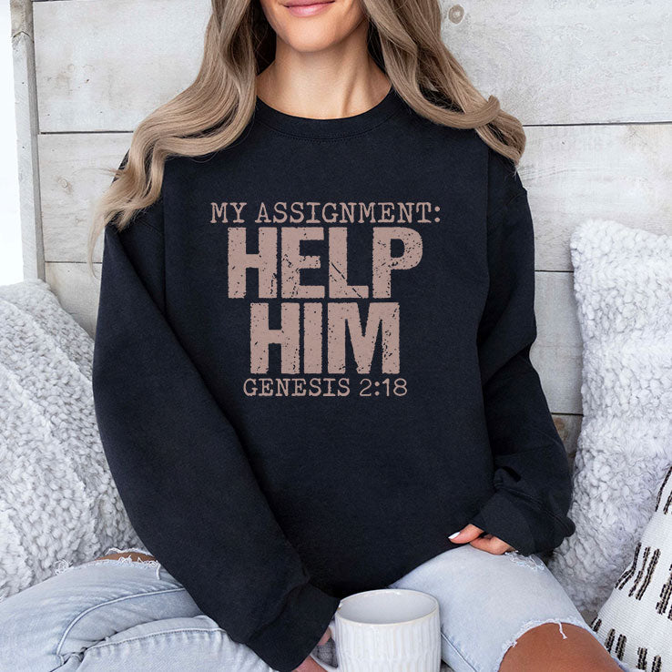 My Assignment Help Him Genesis 2:18 Christian Faith T Shirt Unisex