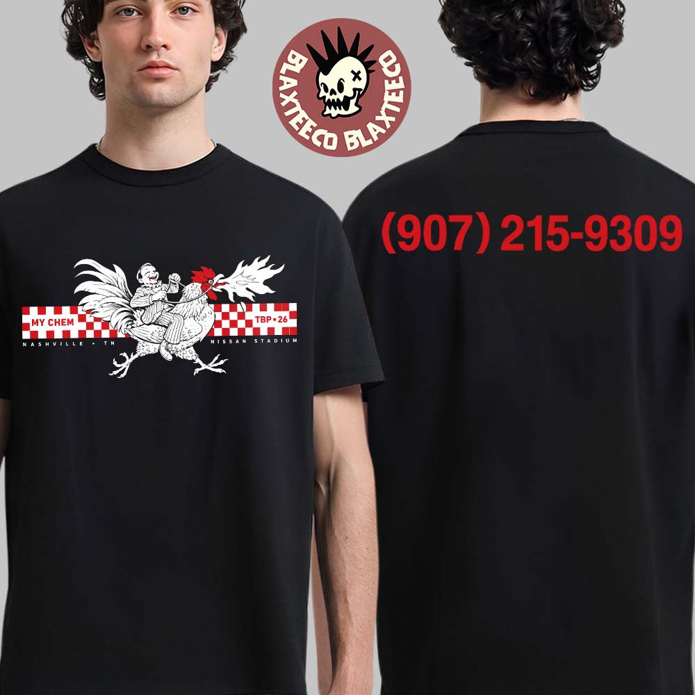 My Chemical Romance Nashville Tennessee 2026 Event Tee At Nissan Stadium On 13 August 2026 Man Riding Cock T-Shirt