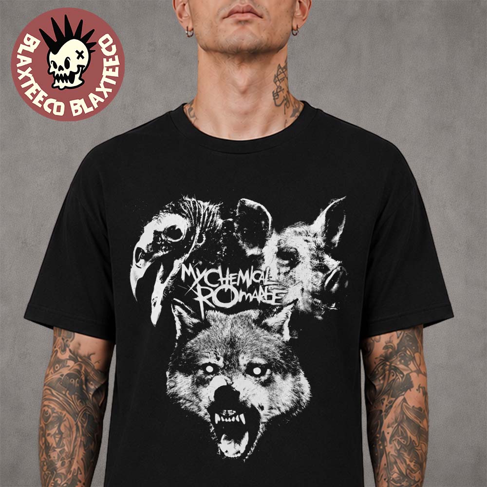 My Chemical Romance Washington DC 2026 Exclusive Merch Tee At Nationals Park On August 18 2026 Wild Animals T-Shirt