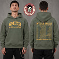 Myles Smith My Mess My Heart My Life 2026 Tour North America Merch Green Hoodie