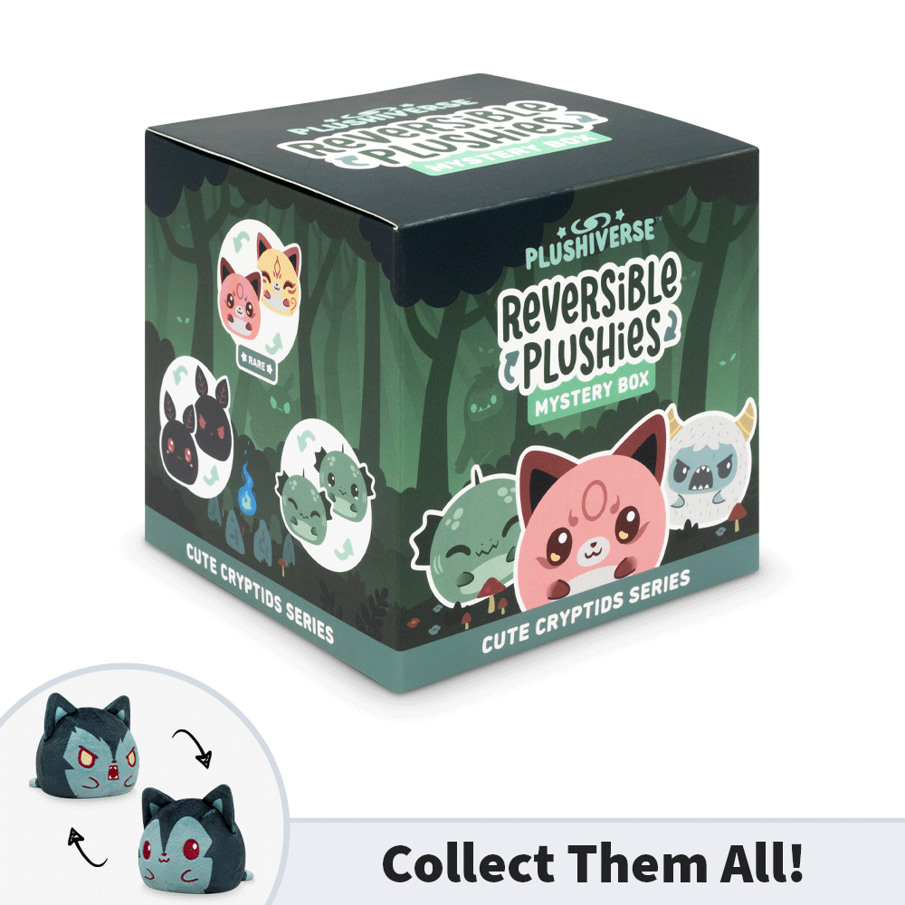 Plushiverse Myths and Cryptids Reversible Plushie Mystery Box Unisex