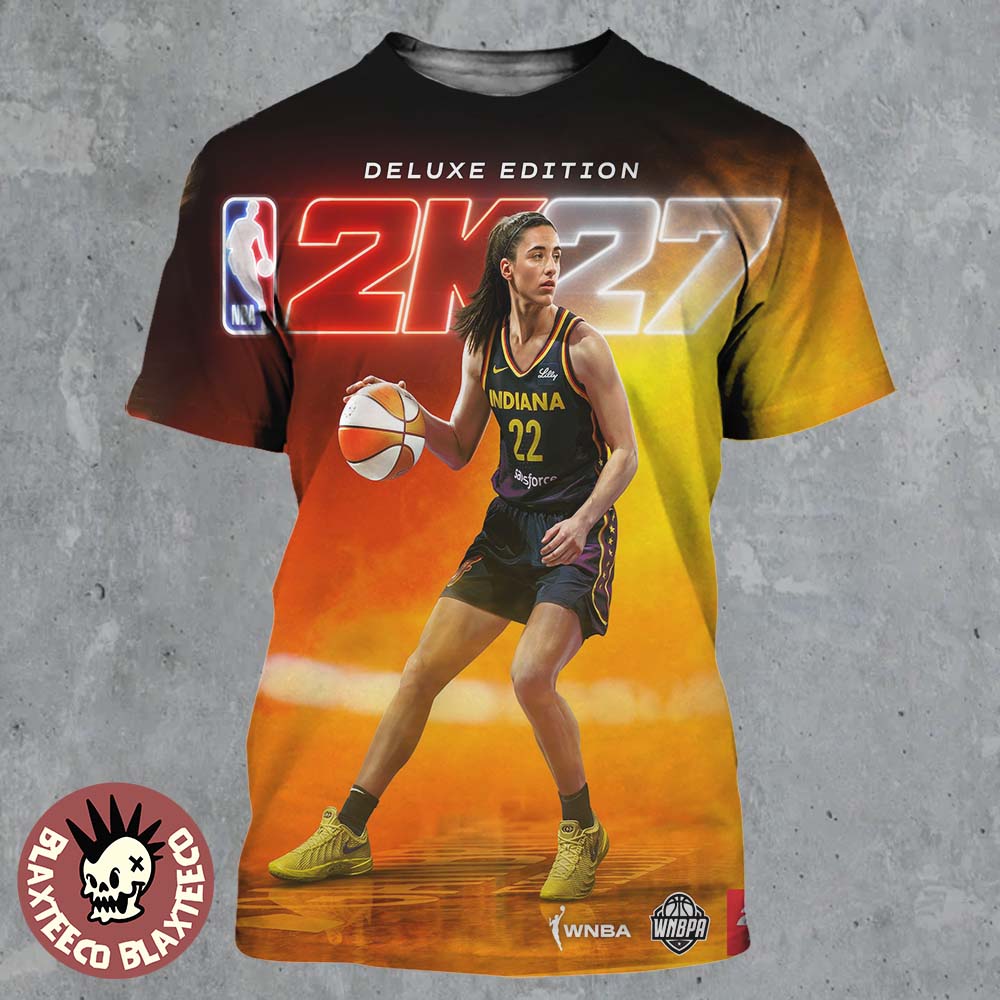 NBA 2K27 Caitlin Clark Deluxe Edition Cover Athlete All Over Print Shirt