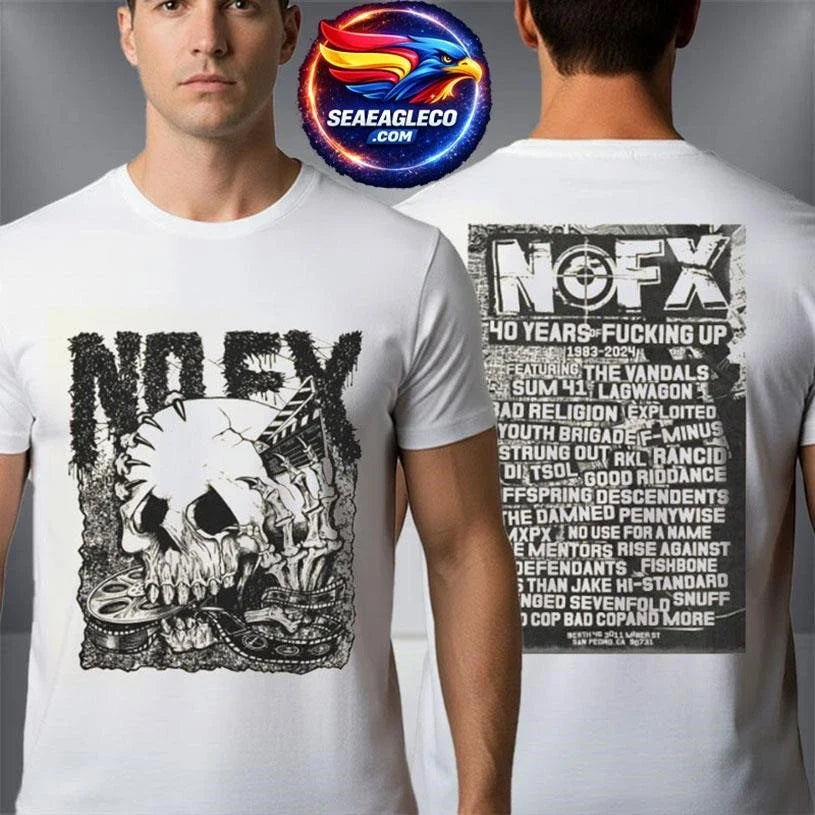 NOFX 40 Years of Fuckin’ Up A Film By NOFX OG Film Two Sided Shirt Unisex