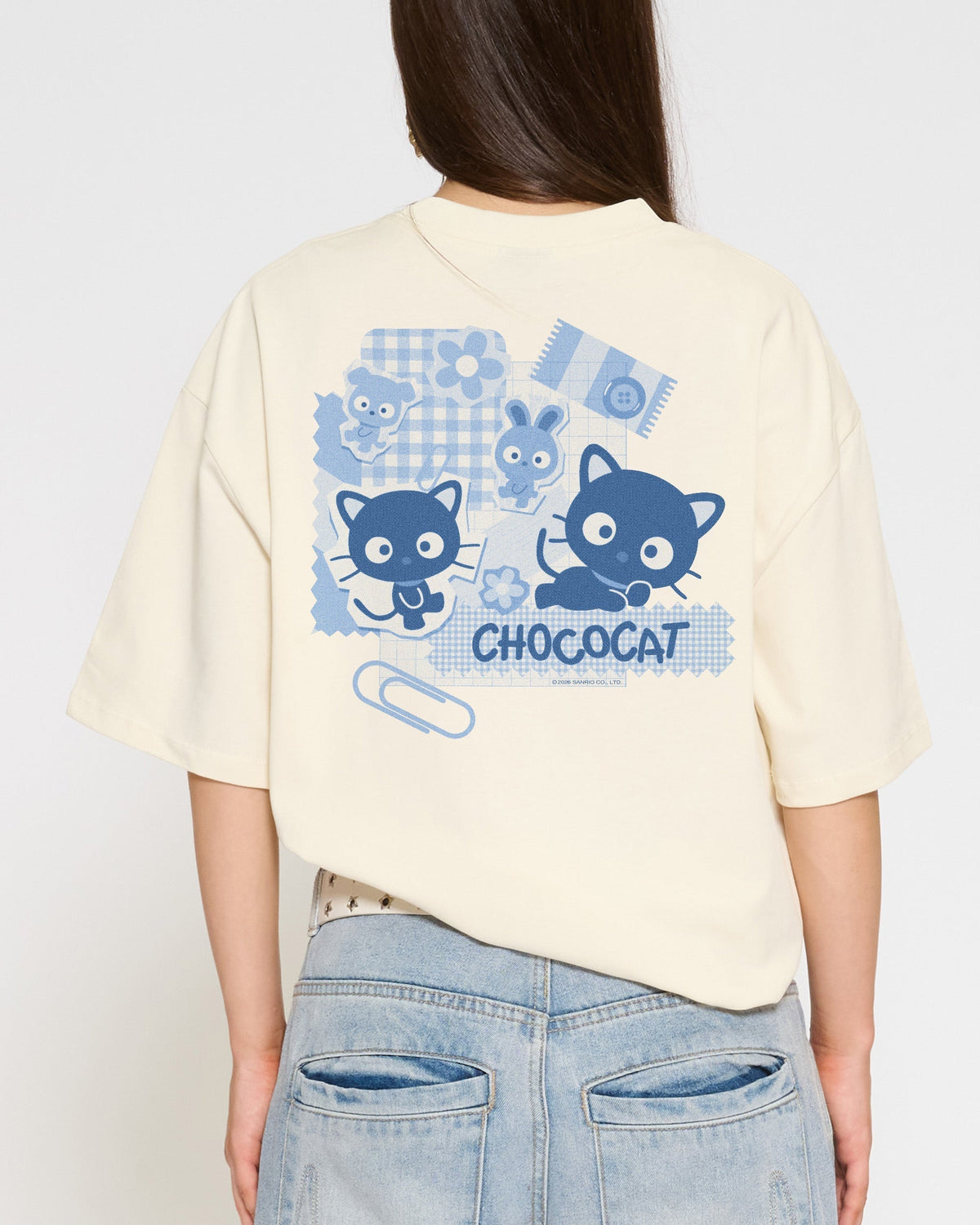 Chococat Scrapbook Oversized Tee Unisex