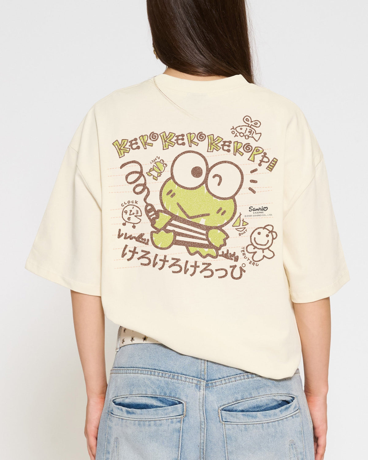 Keroppi Scribble Oversized Tee Unisex